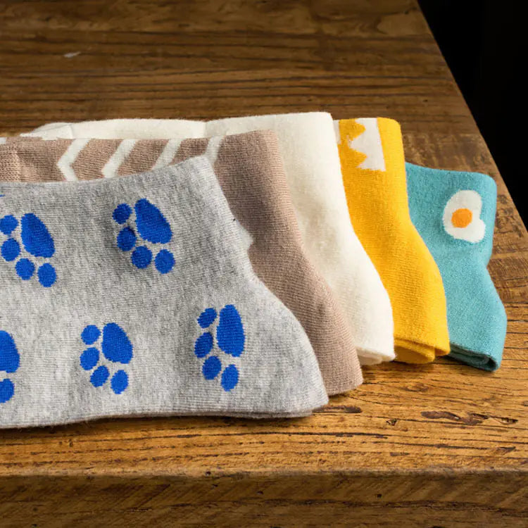 Egg Print Socks