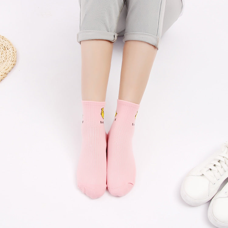 Harajuku Strawberry Print Socks