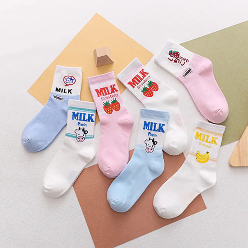 Floral Mid-Calf Socks