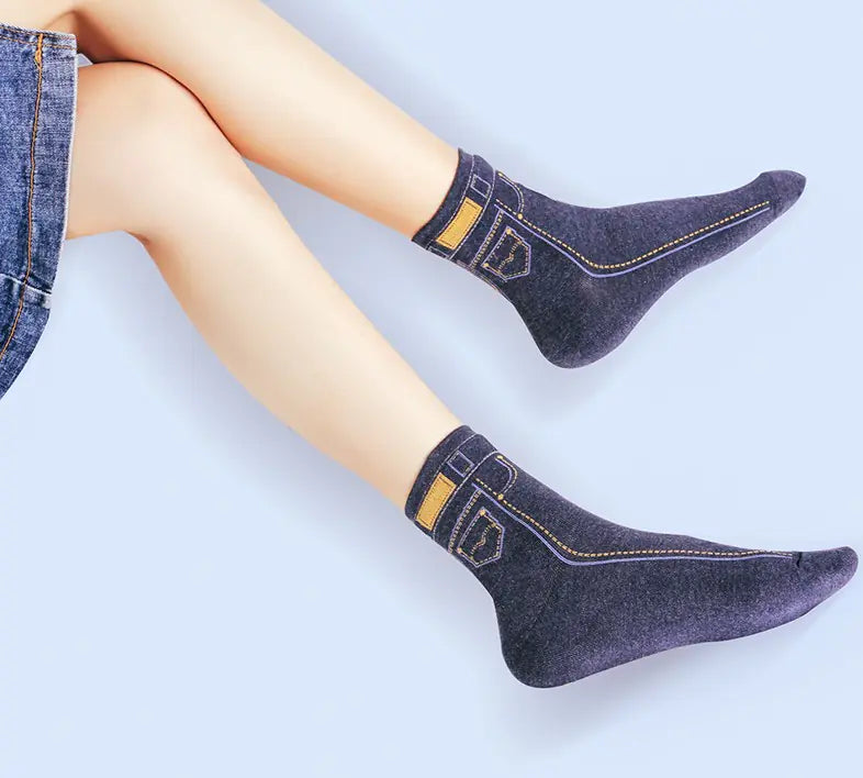 Denim Style Socks