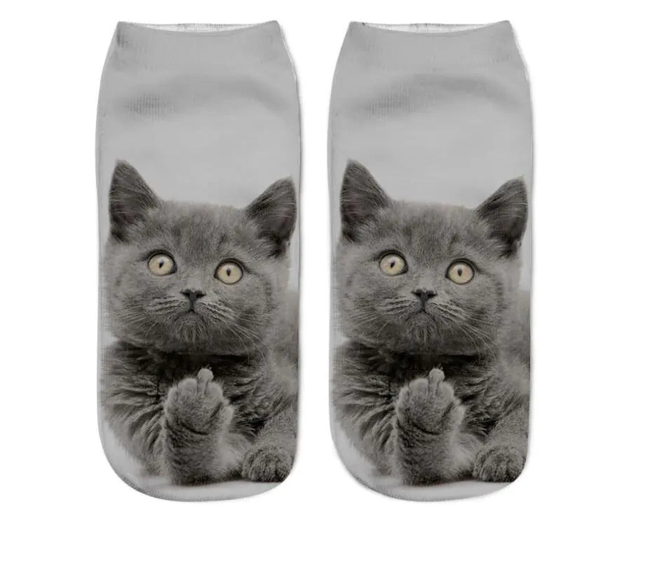 Cat Print Socks