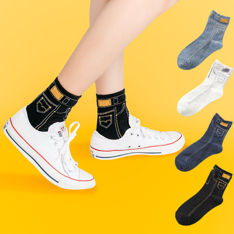 Cowboy Style Mid-Calf Socks
