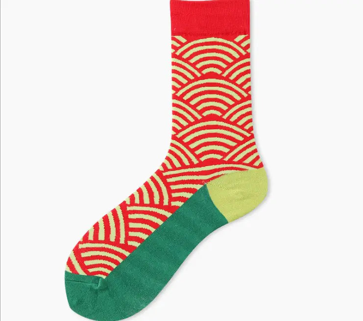 Floral High Tube Socks